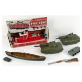 Ideal Fire Boat, Foam Tanks, Canoe, Etc.