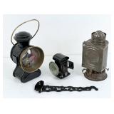 (3) Antique Lanterns/Lamps