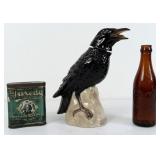 Black Crow Bottle, Coca-Cola Bottle, Tin