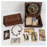 Post Cards, UCV Button, Shoe Shine Box