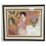 Marge Mills (1932-1996) 'High Tea' Mixed Media