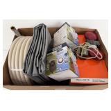 100' Garden Hose, Towing Lights, Tarp. Etc.