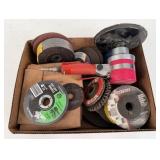 Pneumatic Grinder w/ Various Grinding Wheels