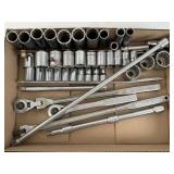 Craftsman 1/2' Sockets, Ratchets, Bar, Etc.
