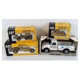 (3) New Ertl Cat 1/50 Scale Die-Cast Models