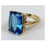 Ladies 14Kt. Swiss Blue Topaz Ring