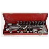 Red Toolbox w/ Ratchets & Sockets