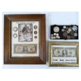Silver Standard Coins, Note, & Foreign Coins