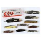 (10) Assorted Case Pocket Knives