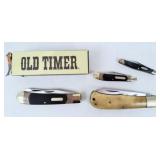 Schrade Old Timer, Parker, & Buck Knives