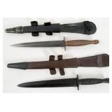 (2) Sykes Fighting Knives