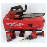 Milwaukee 18V Cordless Chainsaw & Reciprocating