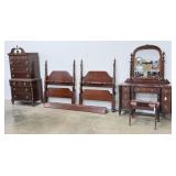 (5) Piece Mahogany Bedroom Furniture