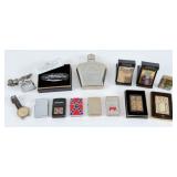 (8) Zippo Lighters, NAPA Wrist Watch, Etc.