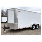 2017 Arising 7' X 16' Enclosed Trailer