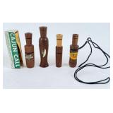 (4) Wooden Duck Calls