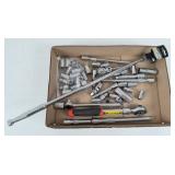 Group of 1/2' Drive Ratchets, Breaker Bar, Etc.