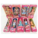 (9) Various Barbies
