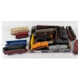 Large Group of Train Cabooses, Boxcars, Etc
