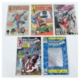 (5) 1980's The Spectacular Spider-Man Comics