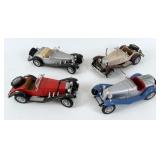 (4) Bburago Diecast 1:18 Scale Model Cars