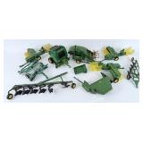 Large Group of Ertl John Deere Implements