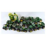 Large Group of John Deere Plastic Toys