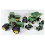 Large Group of John Deere Plastic Toys