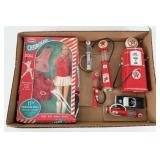 Collectible Texaco Miniature Gas Pumps, Pedal Car,