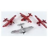 (4) Ertl Texaco Diecast Airplane Banks