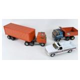 (3) Ertl Toy Trucks