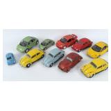 (10) Volkswagen Beetle Die Cast Model Cars