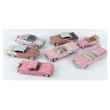 (7) Pink Diecast Model Cars, Ertl, Etc.