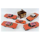 (5) Dukes of Hazard General Lee Cars & Bubble Gum