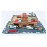 1950's Marx Tin-Litho Sky-View Parking Playset