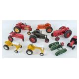 (9) Miscellaneous Diecast Model Tractors