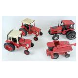 (4) Ertl International Tractors & Case IH Combine