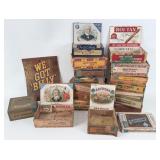 (17) Miscellaneous Tobacco Cigar Boxes