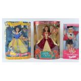 (3) Disney Barbies
