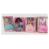 (3) Rapunzel Barbies & Prince Ken