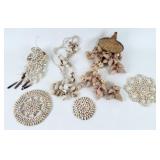 Group of Seashell Wind Chimes & Trivets
