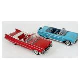 (2) 1992 Danbury Mint Model Cadillac & Impala