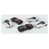 (5) Ertl Diecast 1/18 Scale Model Corvettes