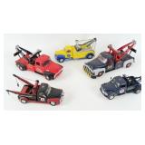 (5) Diecast Model Tow Trucks