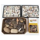 Large Group of Broken Indian Points & Rocks