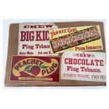 (4) Cardboard Tobacco Advertising Signs