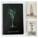Signed OIL BOOM Book, Photograph, & Postcard