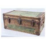 WWII US Army Military Footlocker w/ Contents