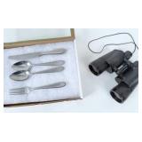 WWII German Flatware & Zeiss Binocular