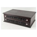 Walnut Sterling Two Drawer Spool Cabinet